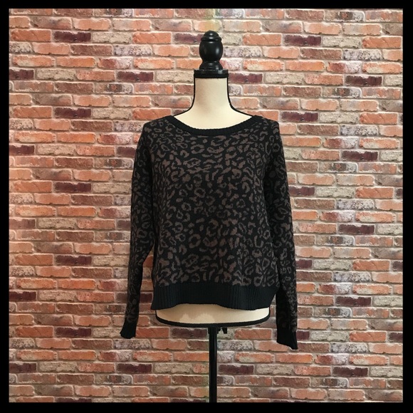 Free People Sweaters - Free People Leopard Print Sweater
